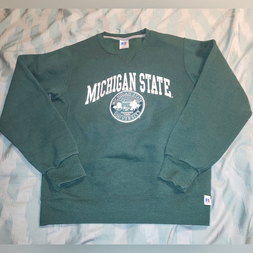Vintage Michigan State Russell Athletic Crewneck Men's Size Small